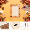 Fovths 36 Packs Fall Picture Frame Painting Craft Kit Wooden