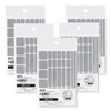 GRIPLUS Ultra Thin Strong Anti-Slip Sticks, Postcard Size, Gray, Pack
