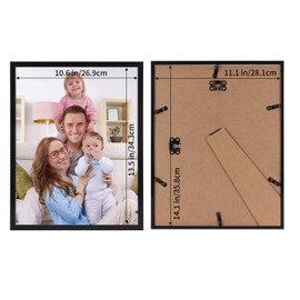 Giftgarden 11x14 Picture Frame Black, 11 by 14 Thin Photo Frame for Wall Tabletop Display, Single