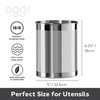 OGGI Stainless Steel Utensil Holder - 5" Diameter, Utensil Caddy,