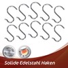 S Hooks Stainless Steel Set of 10 - Metal Hooks