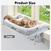 Zoratoo Cat Window Sill Perch with Large Bolster, Easy to