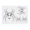 Azeeda 4 x 'Spinnen-Draufsicht' Temporäre Tattoos - Wasserfest, Hautfreundlich &