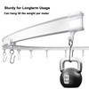 XCK Flexible Ceiling Curtain Track 10m/32.8ft, Bendable Ceiling Mount Curtain