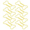 100pcs Colored Dog Bone Shape Paper Clips Black Lightweight Notebook
