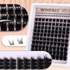 Winifred Lashes Clusters with Bottom Lashes Wispy Eyelash Clusters Volume