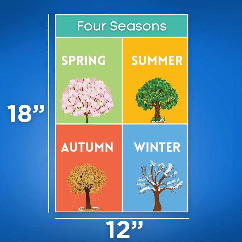 Four Seasons Classroom Resource - Early Learning Poster - 12