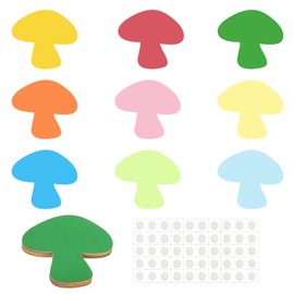 PATIKIL Mushroom Cutouts, 45 Pack Paper Mushroom, Colorful Mushroom Cutout for Classroom Decoration DIY Craft Project, Assorted Color