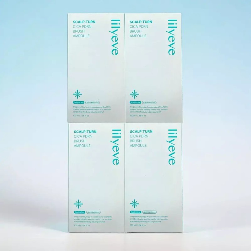 Lilive 릴리이브 두피 헤어 엠플 스칼프턴 시카 PDRN 100ml 4개