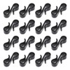 120PCS Hangings Gutter Hooks Outdoor S Shape Double Head Plastic