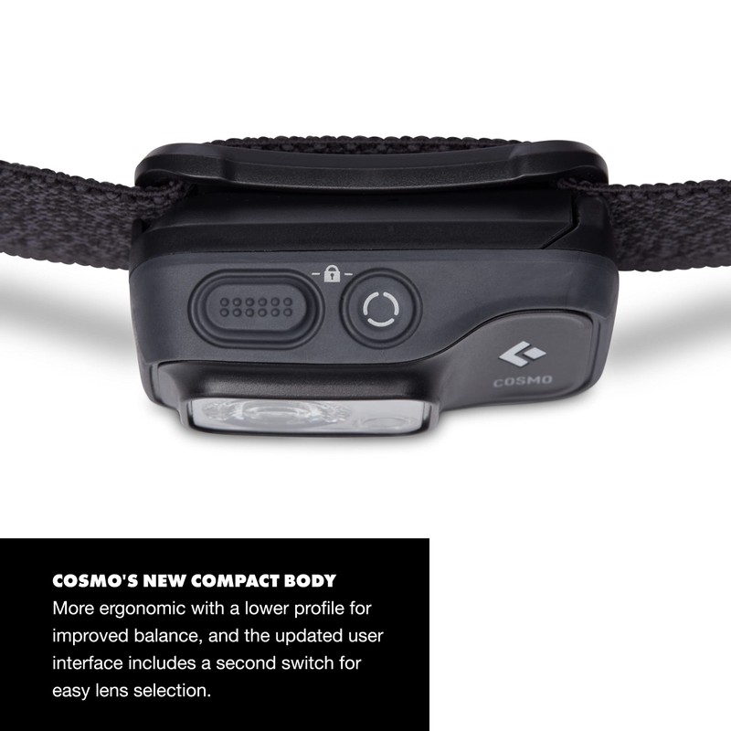 BLACK DIAMOND Cosmo 350 LED Headlamp (Graphite) - Waterproof and