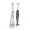 1 Pair Rabbit Ornament Innovative Resin Couple Rabbits Figurine Wedding