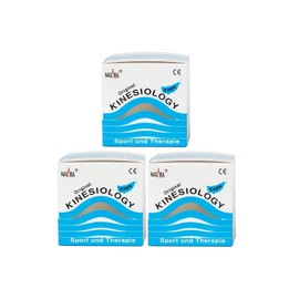 Original Nasara Kinesiology Tape 5 cm x 5 m 3 Rolls Turquoise