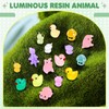Suny Smiling 154 Pcs Mini Resin Animals Glow in The