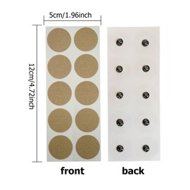 ZWWOGE 4 Bögen Magnetpflaster Magnetische Akupressur Pflaster Akupunktur Magnetic Patches Magnetische Akupressur Patches für Magnetfeldtherapie Knie Rückenentlastung Erwachsene（insgesamt 40pcs）