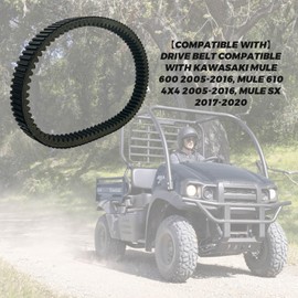 MOTOBULL Drive Belt 59011-0011 Compatible with Kawasaki Mule 600 Mule 610 2005-2016 Mule SX 2017-2023 KAF400 Mule 600/610 SX 4x4 SE 2005-2019 UA451 UHQ451 UXP451 03G3470