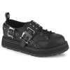 Demonia Mens Black 90s Punk Platform Oxfords Creepers Combat Shoes All Sizes Demonia - 8