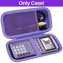 Lebakort Hard Case Compatible with Texas Instruments TI-84 Plus CE/TI-84 Plus/TI-Nspire CX II CAS/TI-Nspire CX II/TI-83 Plus/TI-89 Titanium/TI-85 / TI-86 Color Graphing Calculator (Iris Purple Case)