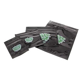 5X Black Smelly Proof Resealable Bags Choose from 6 Sizes (Small 17CM X 14CM)