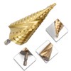 Hex Step Drill, Sharp Titanium Coated Spiral High Speed Steel