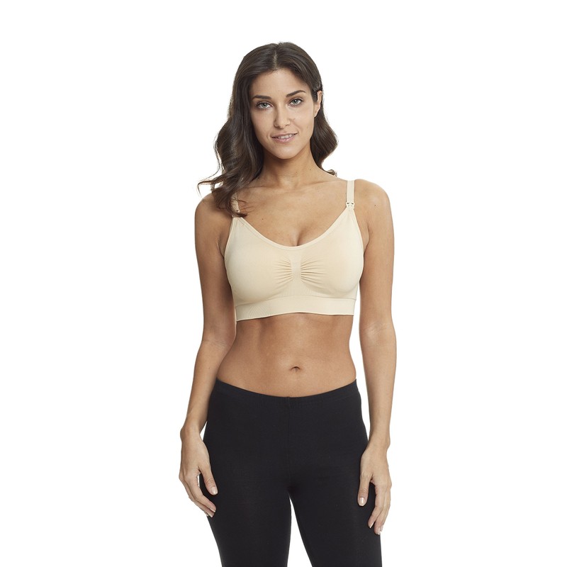 Women's Seamless Nursing Maternity Bra Push Up Comfort Sleep Bralette