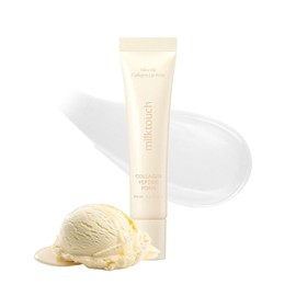 milktouch Vegan Glow Up Collagen Lip Balm–Hydrating Lip Care with Collagen, Peptide, PDRN, Cica & Shea Butter for Dry Lips Repair, Anti-Aging, Non-Sticky Moisturizer for Fuller Lips(15g) #Vanilla Cake