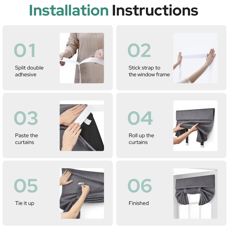 HOMEIDEAS 100% Blackout French Door Curtains, Privacy Door Curtains for