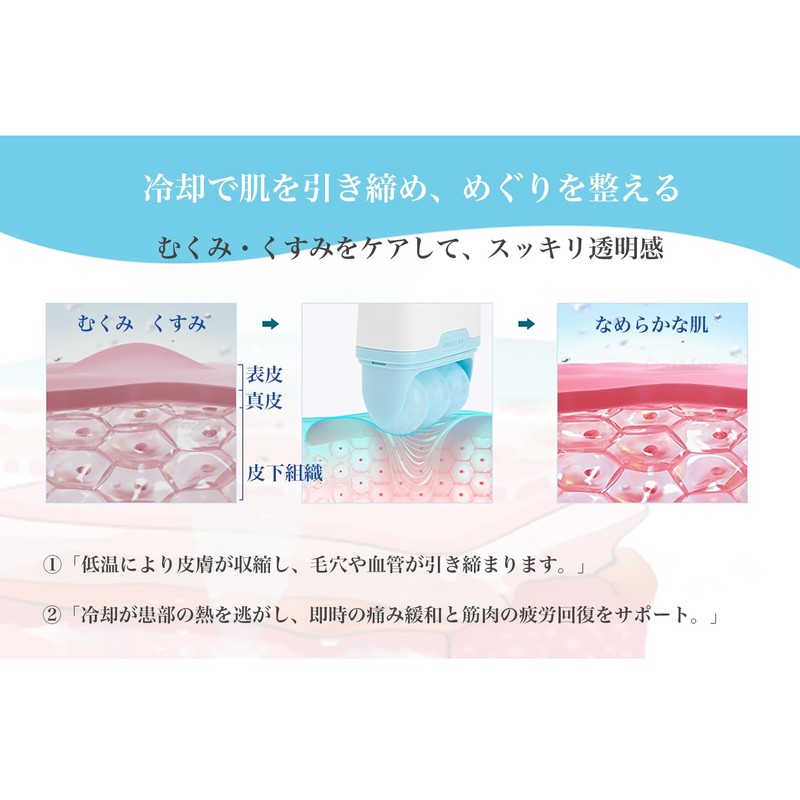 CatMoz Cooling Ice Roller, Relieves Face Swelling, Keeps Cool for