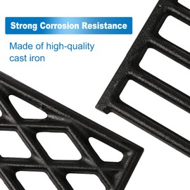 Utheer Cast Iron Cooking Grates for Pit boss Austin XL, Rancher XL, 1100pro Series, Traeger Pro Series 34, Traeger Texas Elite 34, Wood Pellet Smoker Grills Replacement Parts, 3 PCS