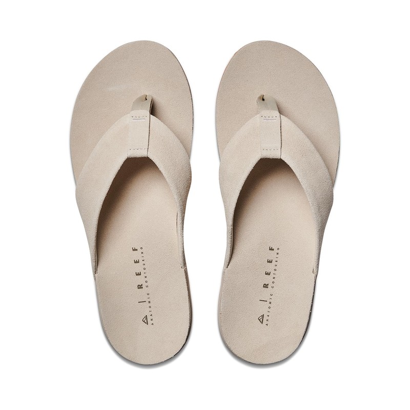 Reef Ojai Men's Sandal, Premium Suede, Soft Cushion Footbed, Oat,
