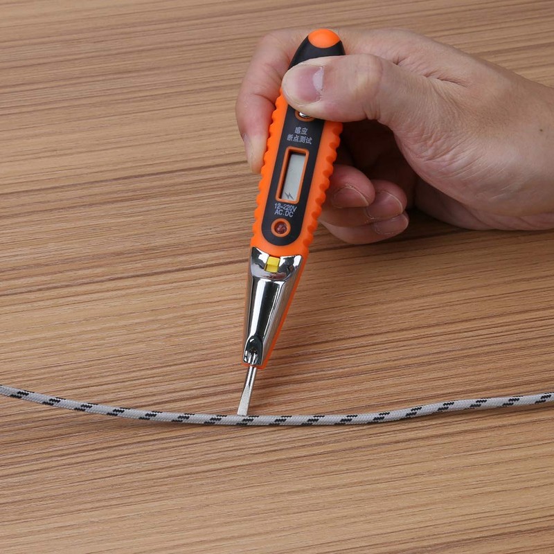 Contact Voltage Tester, Digital Electrical Voltage Tester 12-220 V AC/DC