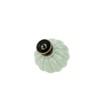 Geesatis 10 Pcs Light Green Ceramic Cabinet Knobs, Vintage Pumpkin
