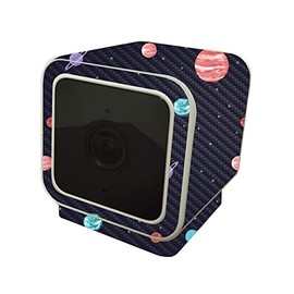 MightySkins Carbon Fiber Skin Compatible with Wyze Cam V3 - Bright Night Sky | Protective, Durable Textured Carbon Fiber Finish | Easy to Apply and Change Styles | Made in The USA
