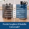 Joeji's Kitchen Ceppo portacoltelli da cucina universale senza coltelli con