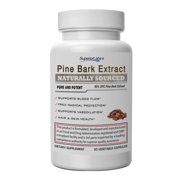 Superior Labs Pine Bark Extract 200 mg – 95% OPC