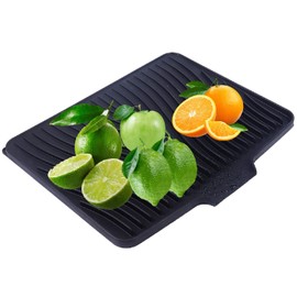 SCYFREID Silicone Dish Drying Mat 16x13 Multiple Usage,Easy clean,Eco-friendly,Heat-resistant Silicone Mat Dish Drying Mats For Kitchen Counter or Sink,Refrigerator or Drawer liner Black16inchx13inch