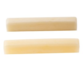Musiclily Pro Universal Jumbo Unbleached Bone Nut Blank for Acoustic and Electric Guitar (Pack of 2)