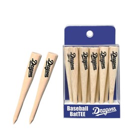 HOKUSHIN TRADING W24TEE003 Chunichi Dragons Bat Tees 10 Pcs Golf Tees