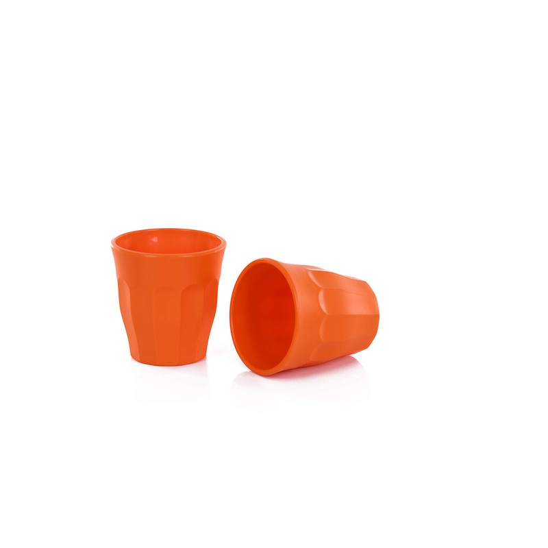 Mintra Home Unbreakable Cups and Tumblers 4pk (Bold Collection) (Orange,