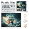 Epic 1000-Piece Storm Challenge: Majestic Sailing Ship Battling Thunder &