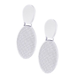 minkissy 2pcs Glass Foot File Callus Remover Safe Gentle Foot Scrubber for Dead Skin Removal Dual Sided File Nail Shaper Perfect for Home Travel