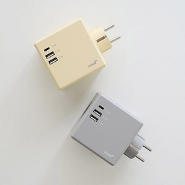 Lightning Table Cube Color Multitap 3-Prong Outlet Type USB / 번개표 큐브 컬러 멀티탭 3구 콘센트형 USB