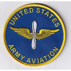 US Army Aviation Branch Patch – with Hook and Loop, 4"