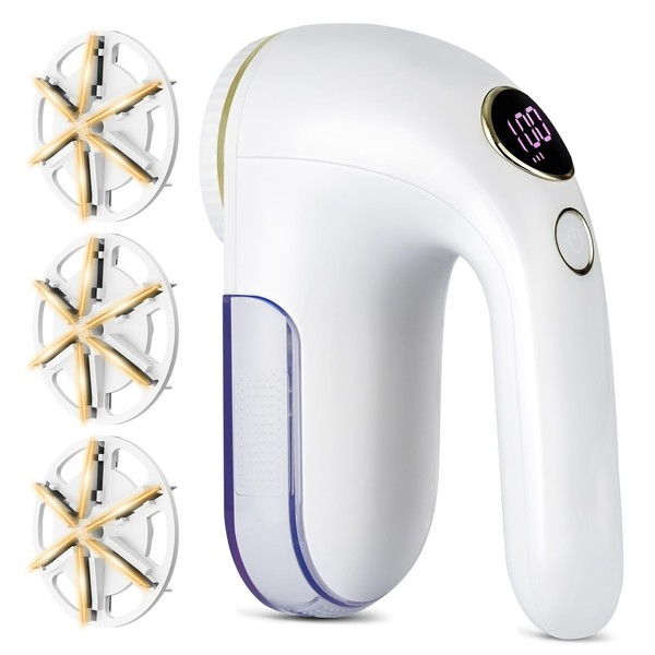 Eilveey EiLVEEY Fabric Shaver, Electric Lint Remover Rechargeable with LED