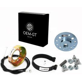 OEM-GT Go Kart Mini Bike 4" Brake Drum And Hub With Band, Cable 1-1/4 inch Live Axle.