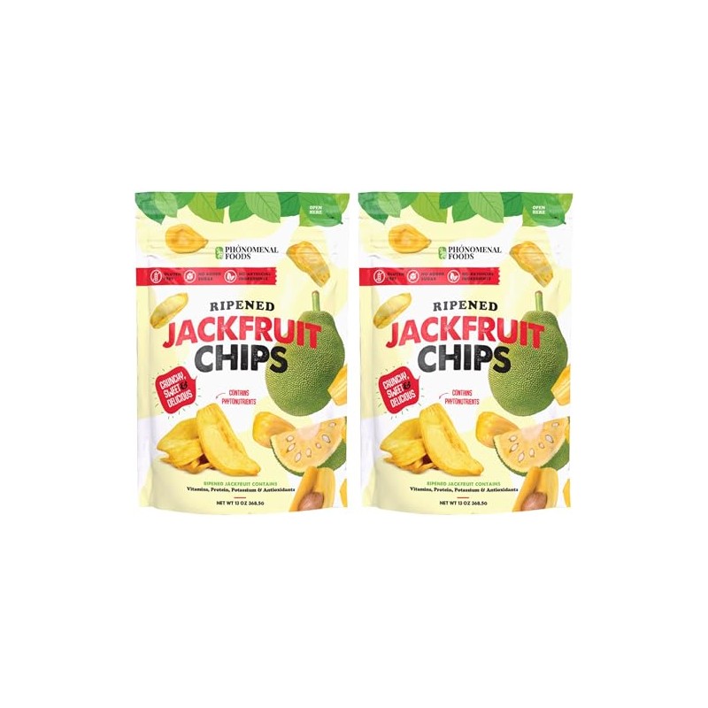 (Pack of 2) Jackfruit Chips, Net Weight 13 Ounce -