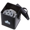 LOGOS 81340201 Metal Palm Box, Black, Approx. Width 5.3 x