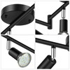 Unicozin LED 6 Light Track Lighting Kit, Black 6 Way