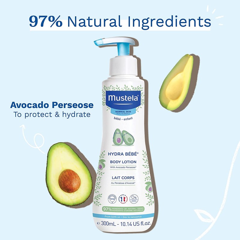Mustela Hydra Bebe Body Lotion for Normal Skin, 300 millilitre