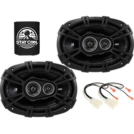 KICKER Speakers 6x9 inch for Ford F-250/F-350/F-450/F-550 2017-2024 Upgrade Kit - Pair of DS Series with Harness, Car Audio Front Door Speaker DSC6930, 43DSC69304